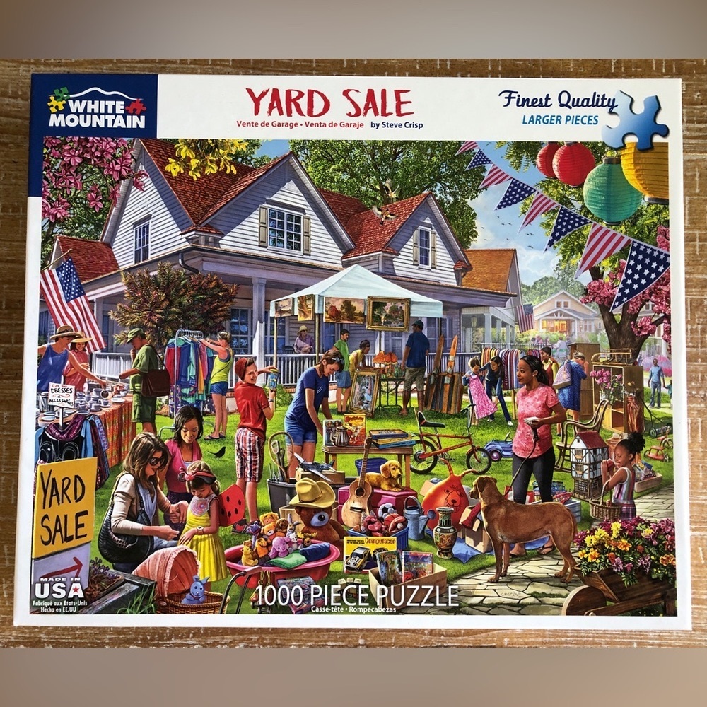 White Mountain Puzzle - YARD SALE - 1000 Pcs. - Complete